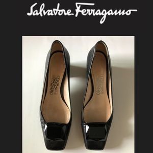 Salvatore Ferragamo Loafer Block Heels